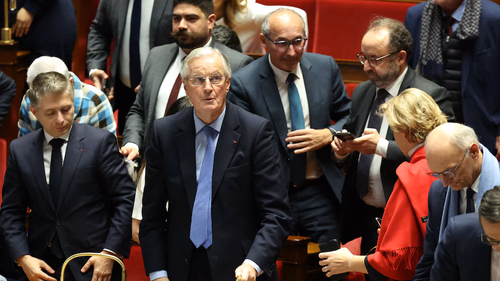 French lawmakers vote to oust PM in first successful no-confidence vote since 1962